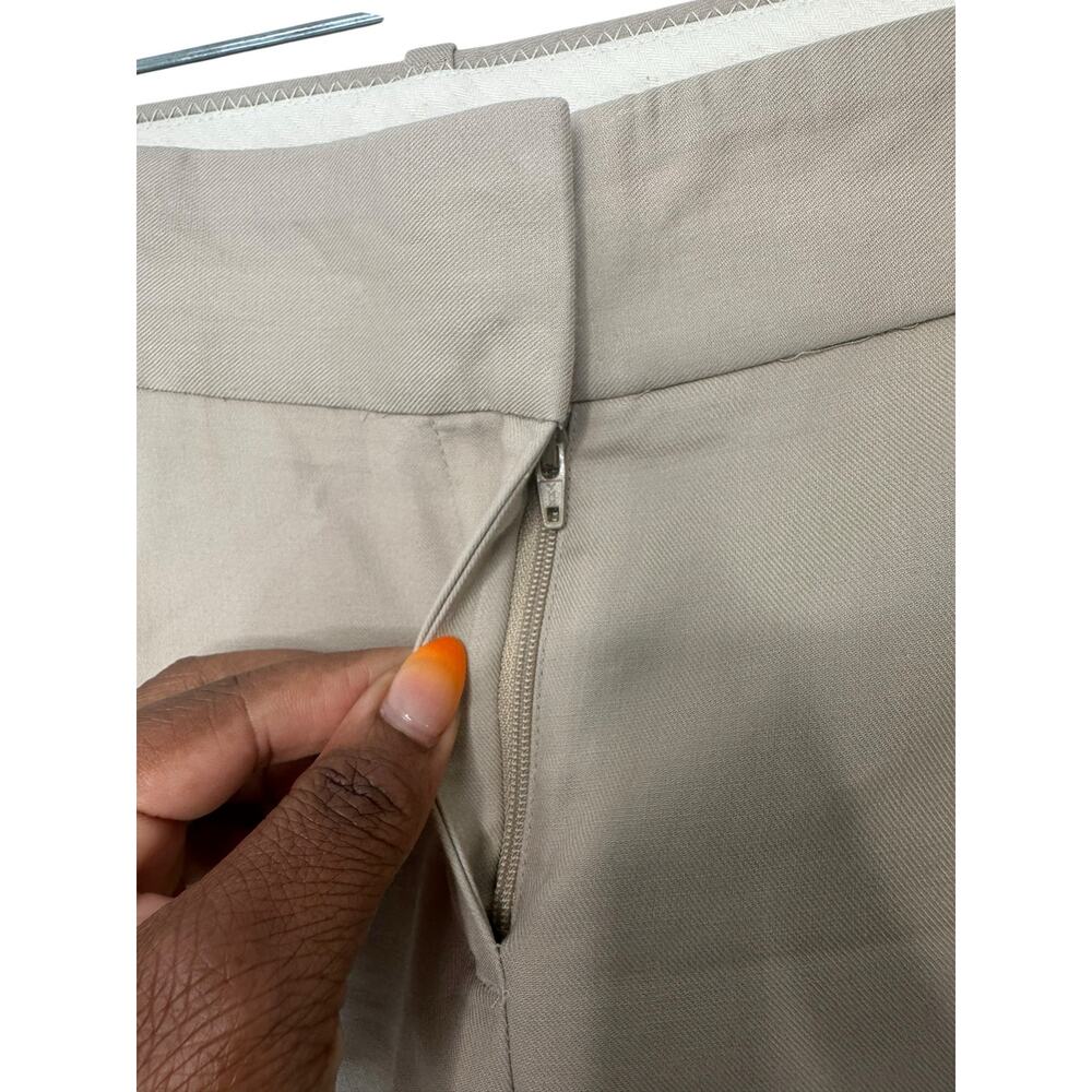 J.Crew Dress Pants Trousers Tan Office Work Career Business Straight Leg Size 6 - Picture 6 of 11